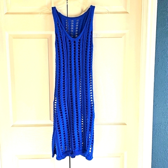 NWT ABOUTYES Hollow Out Crochet Knit Coverup 2XL - Picture 5 of 10